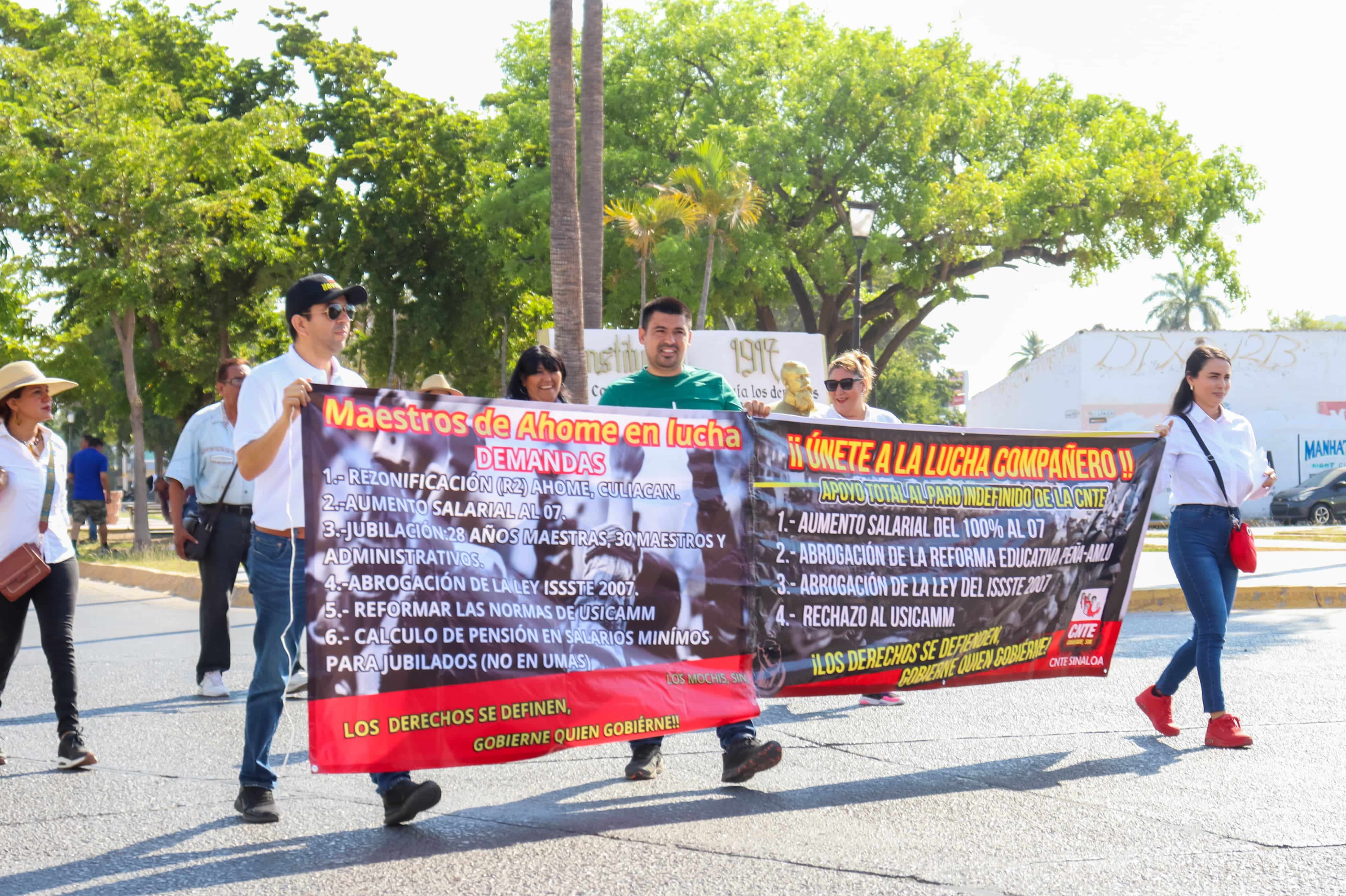Maestros de la CNTE acuerda plantón de protesta en Sinaloa