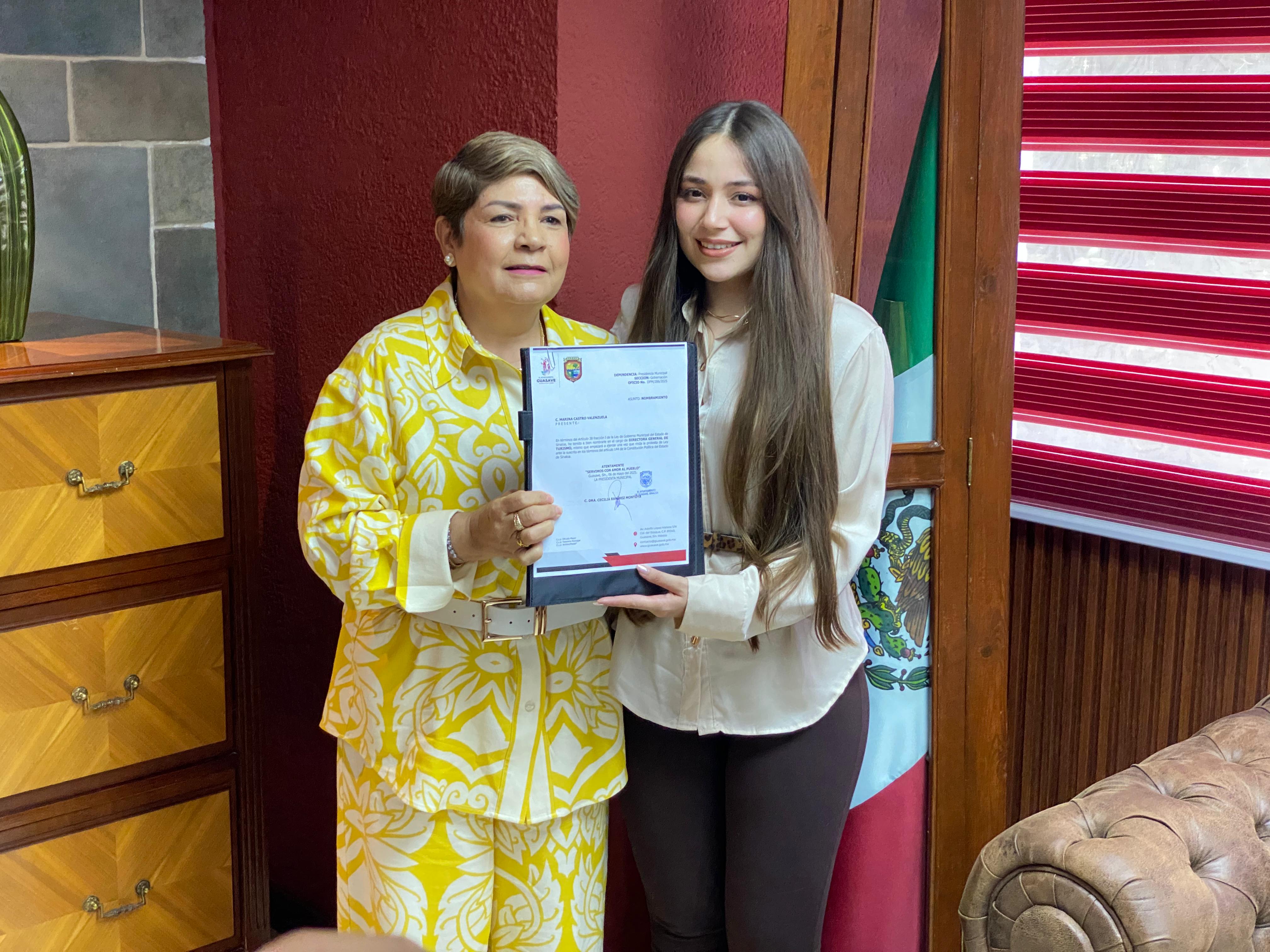 Marina Castro rinde protesta como directora de Turismo en Guasave
