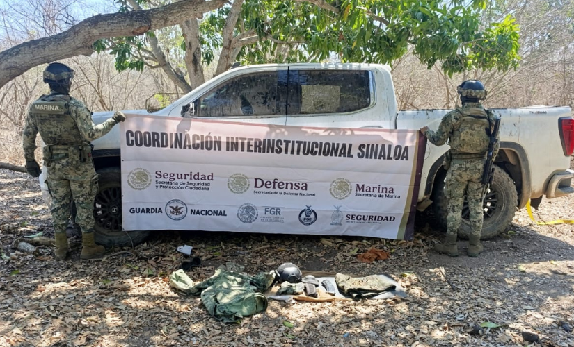 Marina asegura armamento y municiones