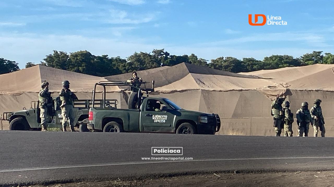 Militares en Navolato.