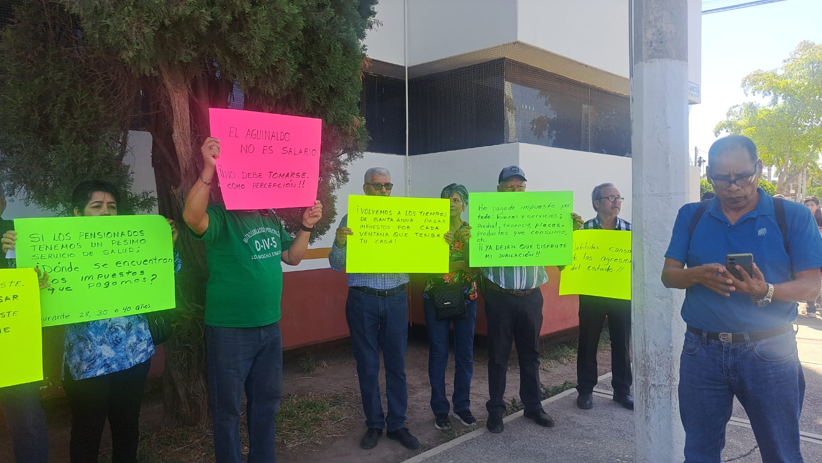 Plantón maestros