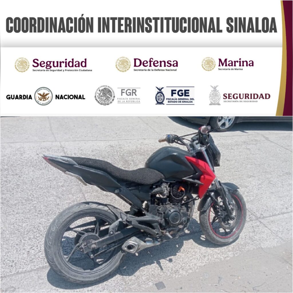 Recuperan moto con reporte de robo