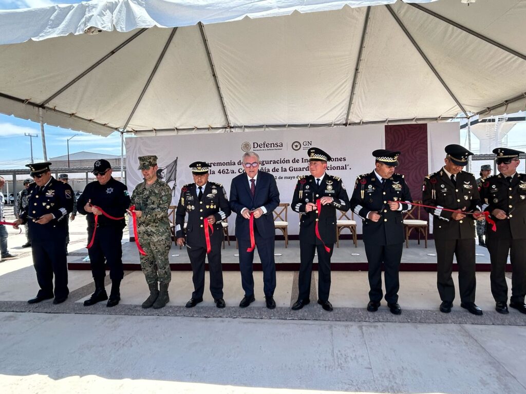 Rocha Moya asiste a la inauguración de las 462 Compañía de la Guardia Nacional