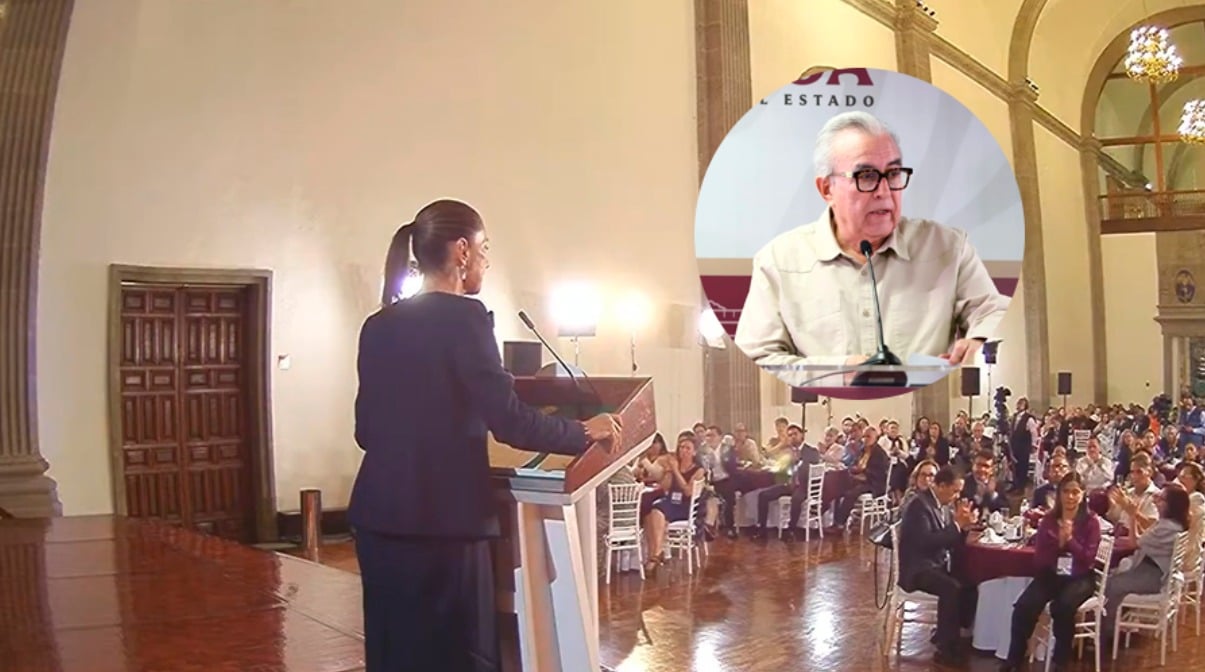 Rubén Rocha Moya celebró el aumento salarial del 10 por ciento que anunció la presidenta Claudia Sheinbaum Pardo