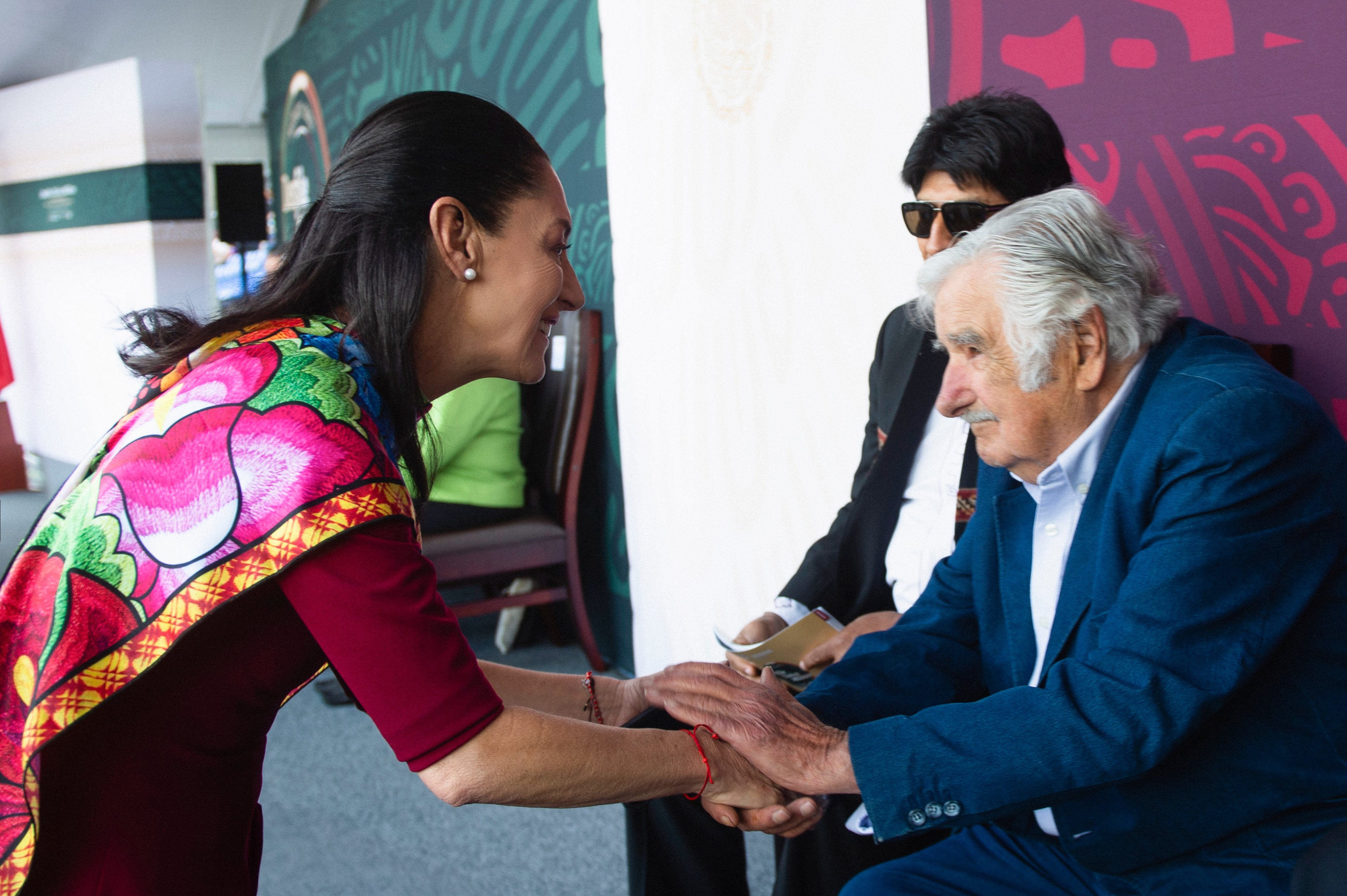 Claudia Sheinbaum con Pepe Mujica