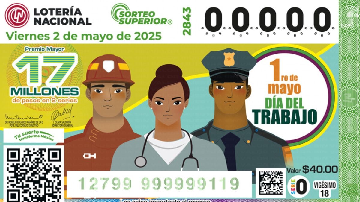 ¿Quiénes son los ganadores? Checa los resultados del Sorteo Superior 2843 de la Lotería Nacional