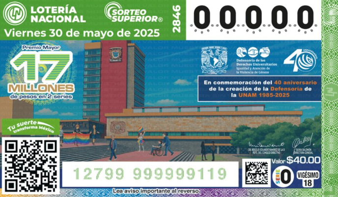 ¡Revisa tu cachito! Estos son los resultados del Sorteo Superior 2846 de la Lotería Nacional