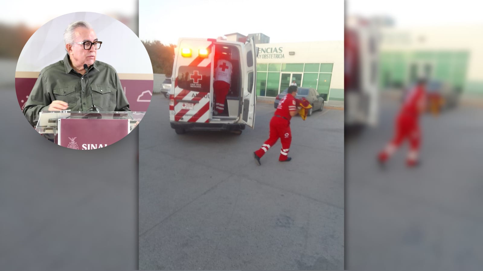 la mujer experimentó un parto fortuito mientras era trasladada de emergencia al Hospital General de Guasave