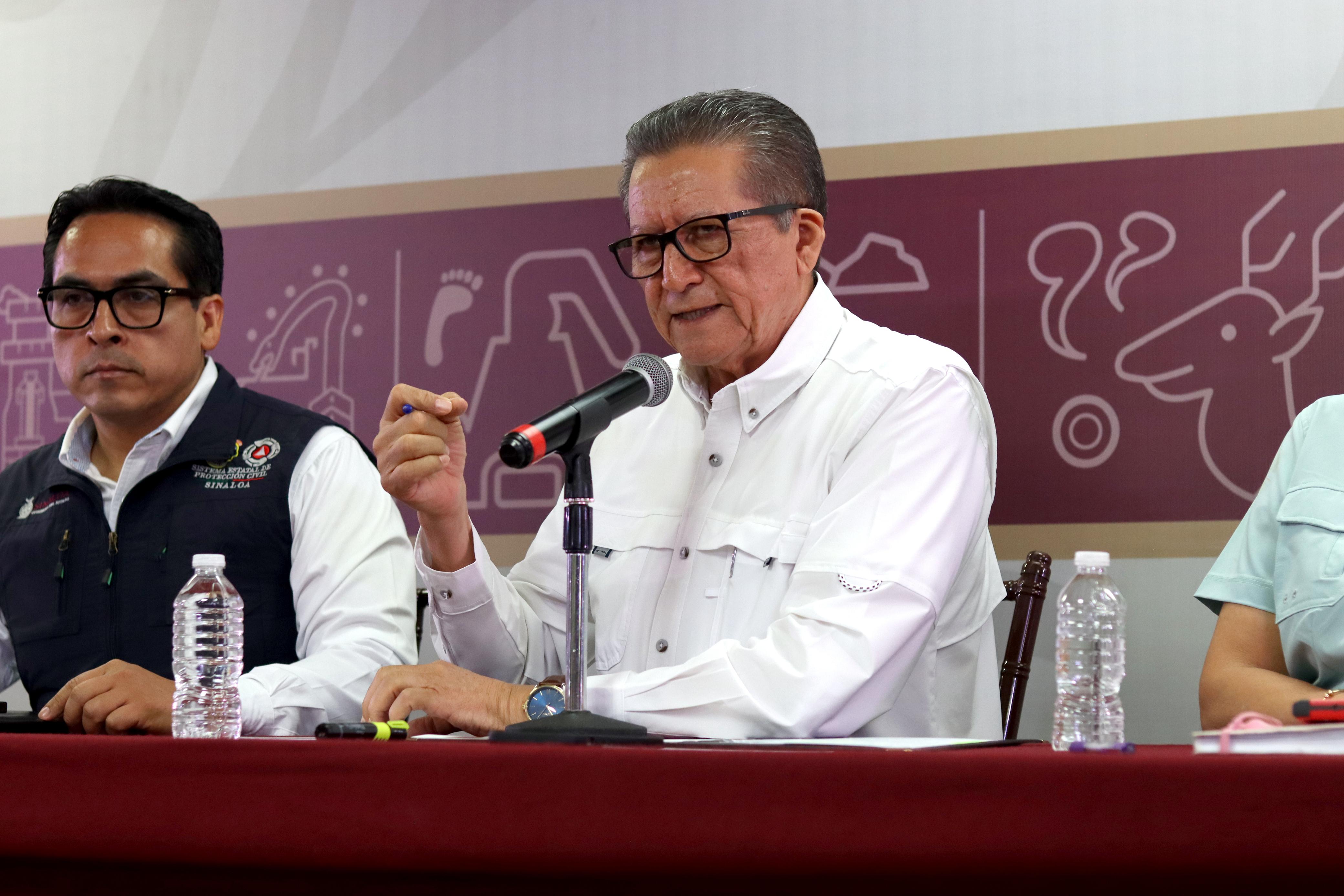 El secretario General de Gobierno, Feliciano Castro, en conferencia de la Vocería este 28 de mayo.