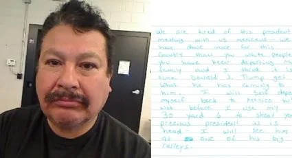 Esto dice la carta del mexicano que amenazó con asesinar a Donald Trump