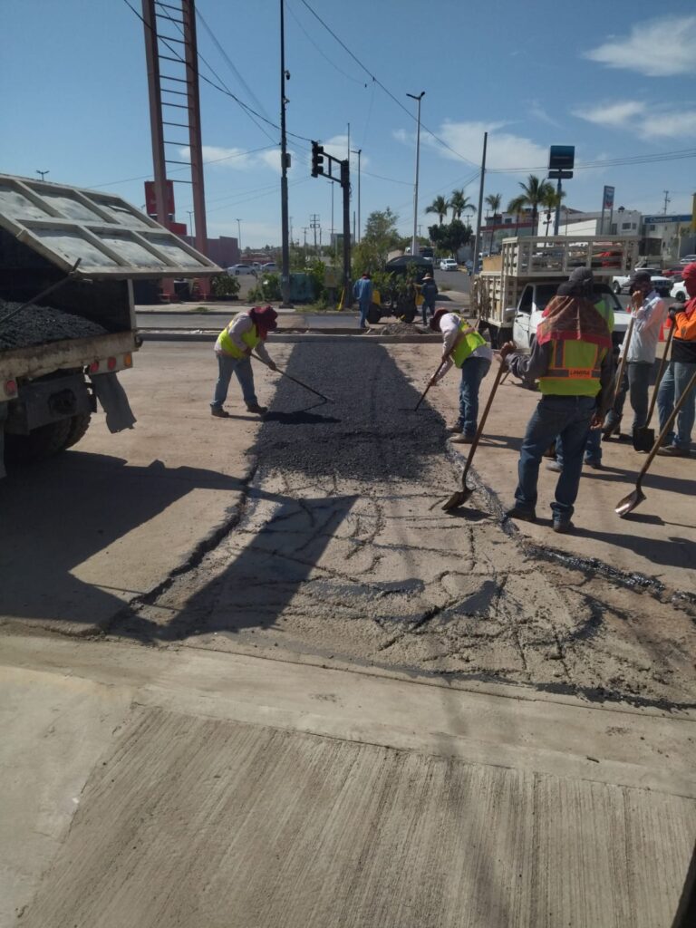 Trabajos de Japac en el bulevar Zapata.