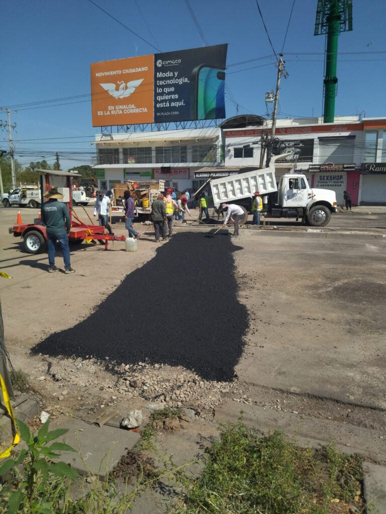 Trabajos de Japac en el bulevar Zapata.