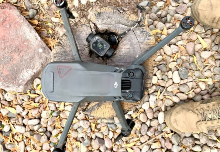 Dron derribado por militares