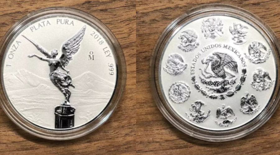 Monedas de plata.