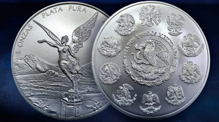 Onza de plata.
