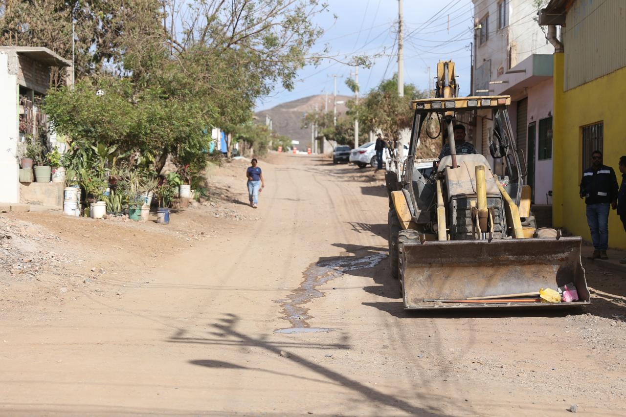 Calle en la colonia Universo, Mazatlán