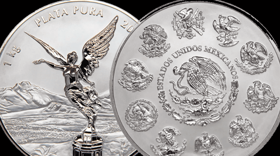 Onza de plata.