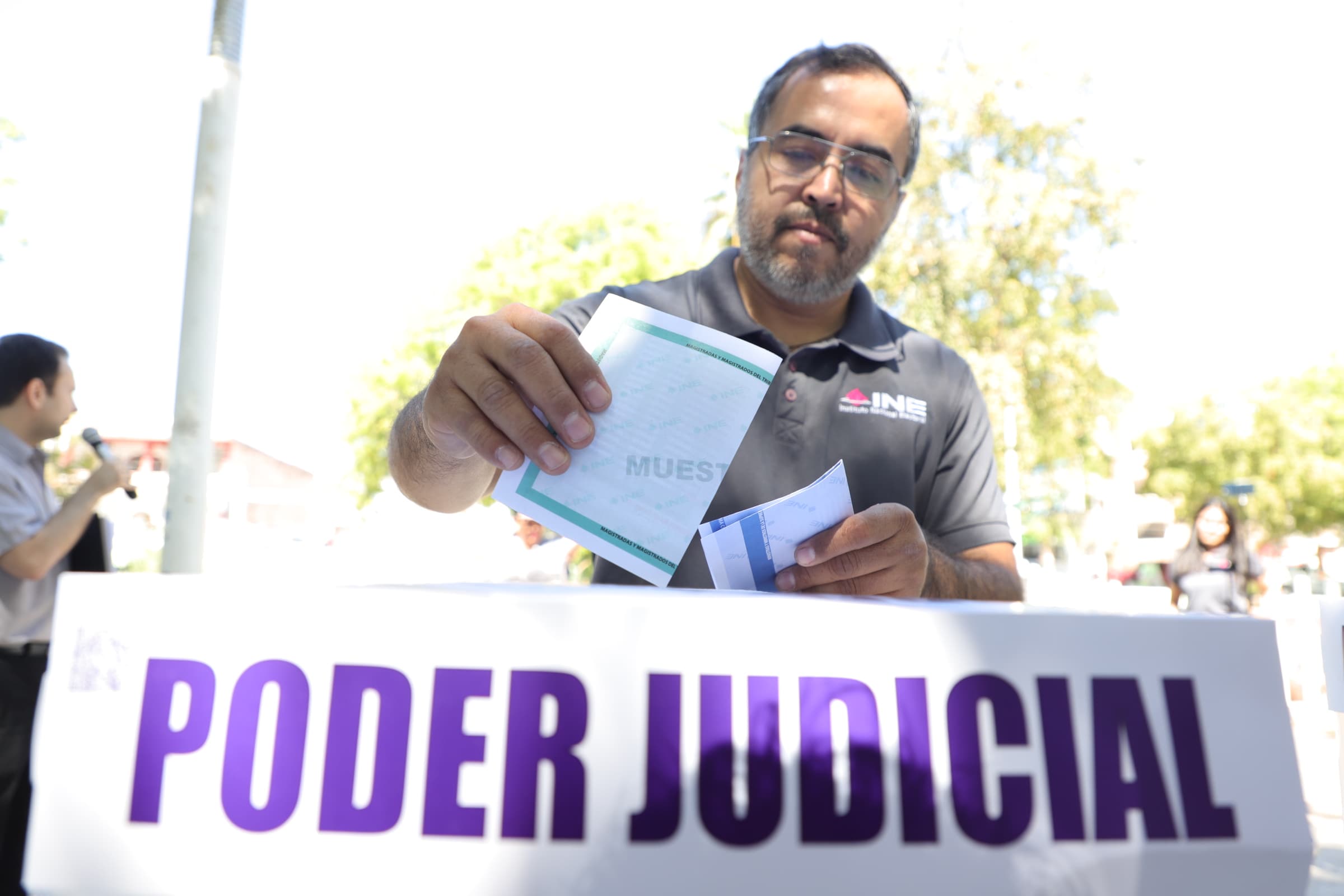 simulacro de elecciones del Poder Judicial
