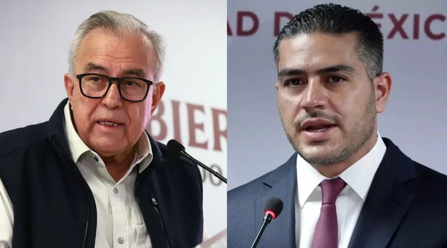 Rubén Rocha Moya y Omar García Harfuch