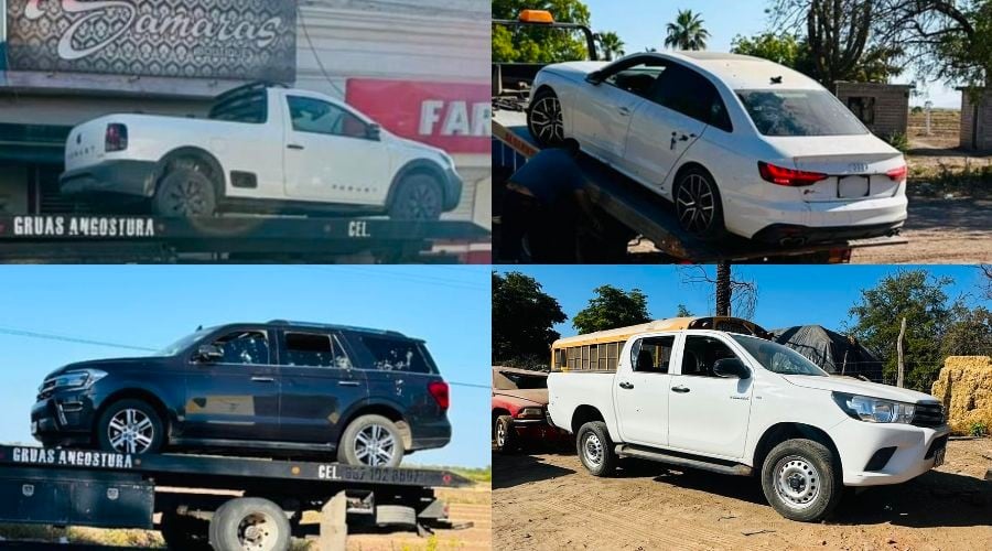 Vehículos baleados