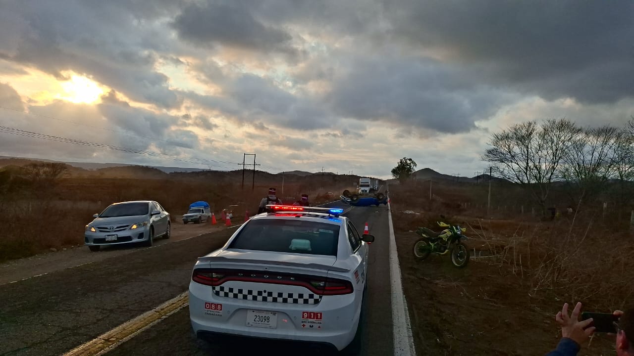 Accidente en la carretera Mazatlán-Culiacán