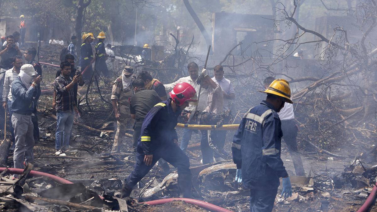 Accidente aéreo en la India
