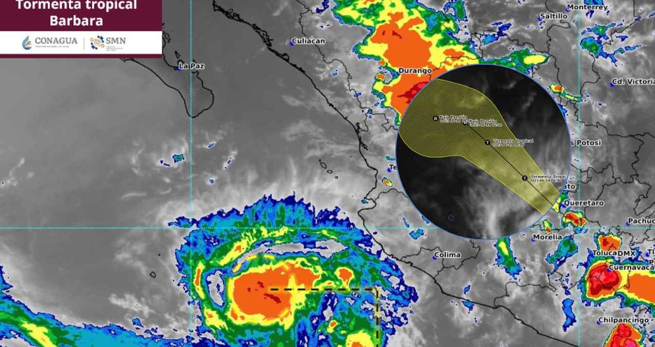 Barbara se degrada a tormenta tropical