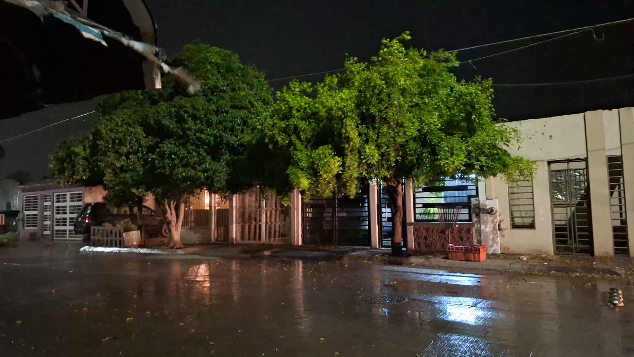 Cae la primera tormenta fuerte con lluvia, viento y truenos