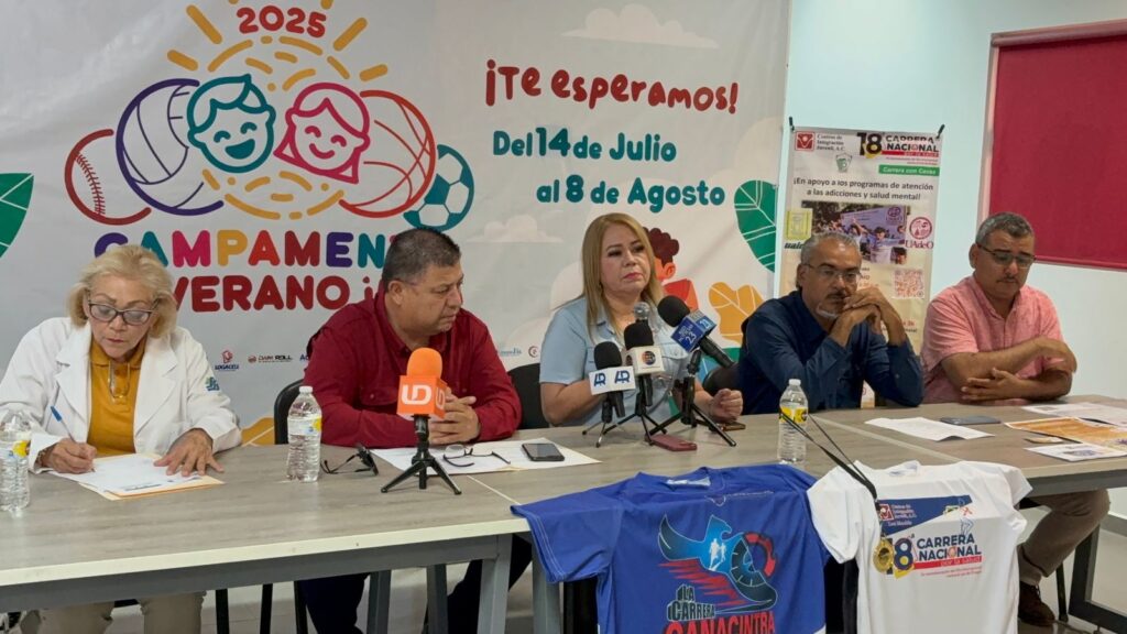 Rueda de prensa para anunciar la segunda edición de la Carrera Nacional contra las Adicciones 2025