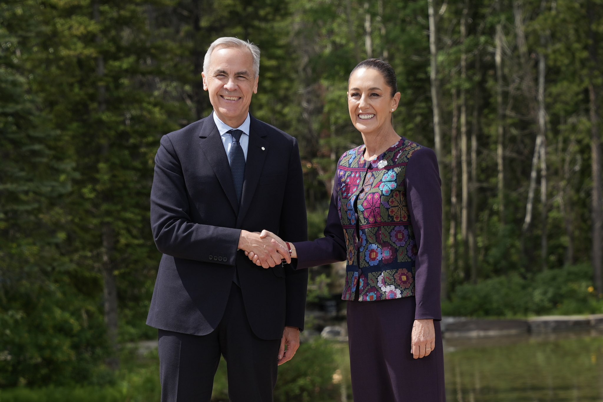 Mark Carney y Claudia Sheinbaum