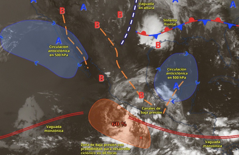 Pronóstico del clima para México el 12 de junio de 2025.