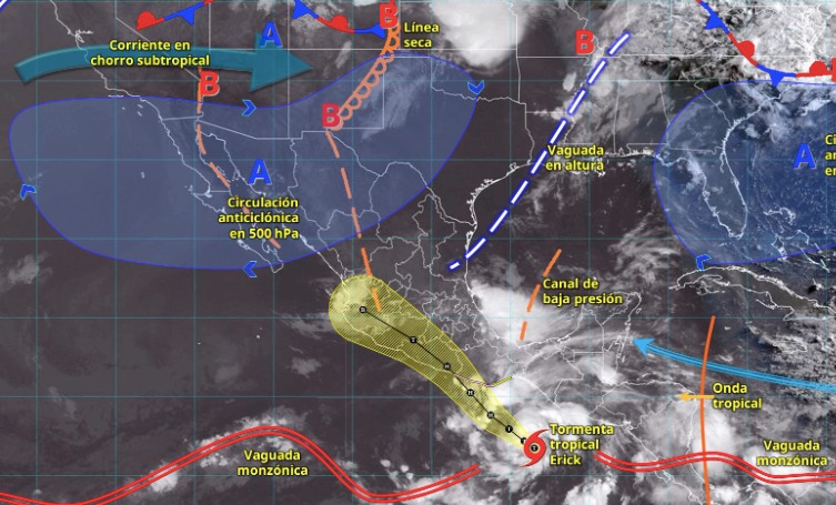 Pronóstico del clima para México el 17 de junio de 2025.