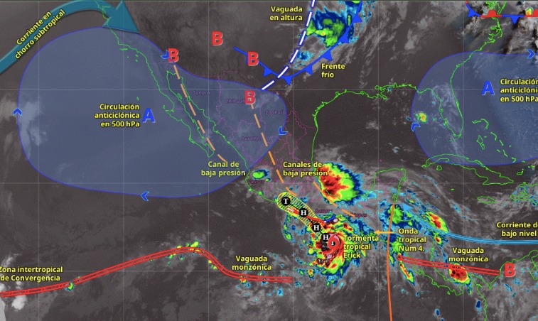 Pronóstico del clima para México el 18 de junio de 2025.