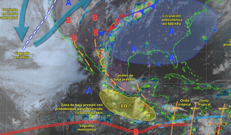 Pronóstico del clima para México el 24 de junio de 2025.