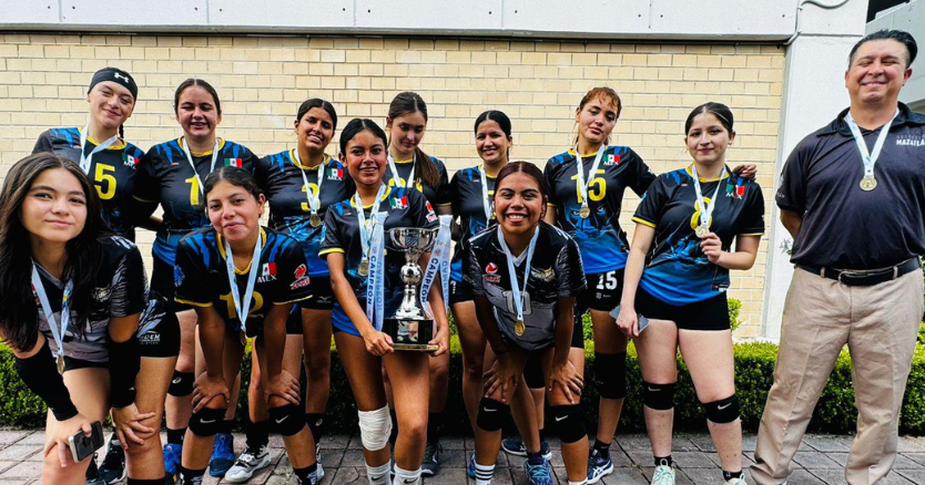El club Leonas Mazatlán es campeona en la Andes Cup de volibol