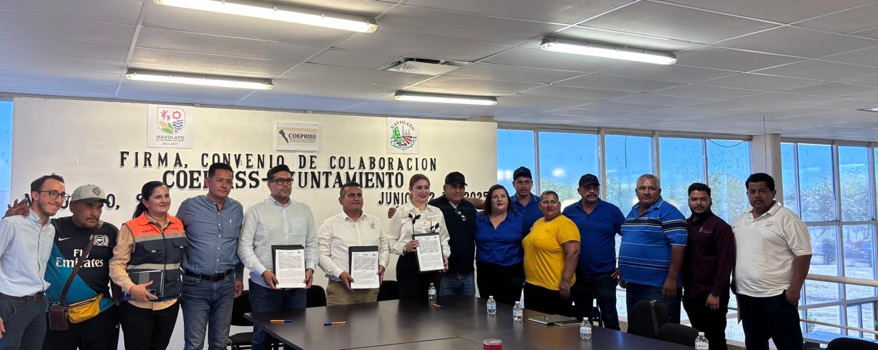 Coepriss y Ayuntamiento de Navolato pactan convenio