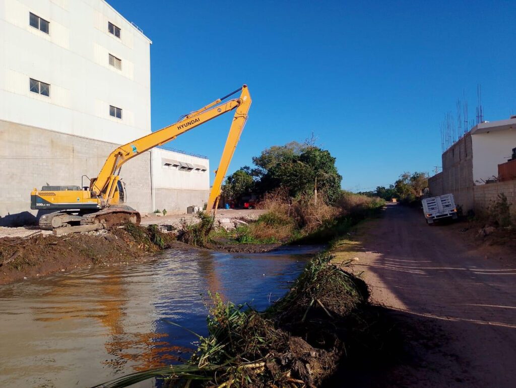 Estos son los trabajos de conservación que se llevan a cabo en el dren Mochicahui