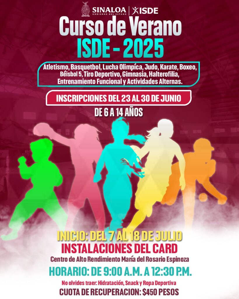 Horarios del curso de verano del ISDE.
