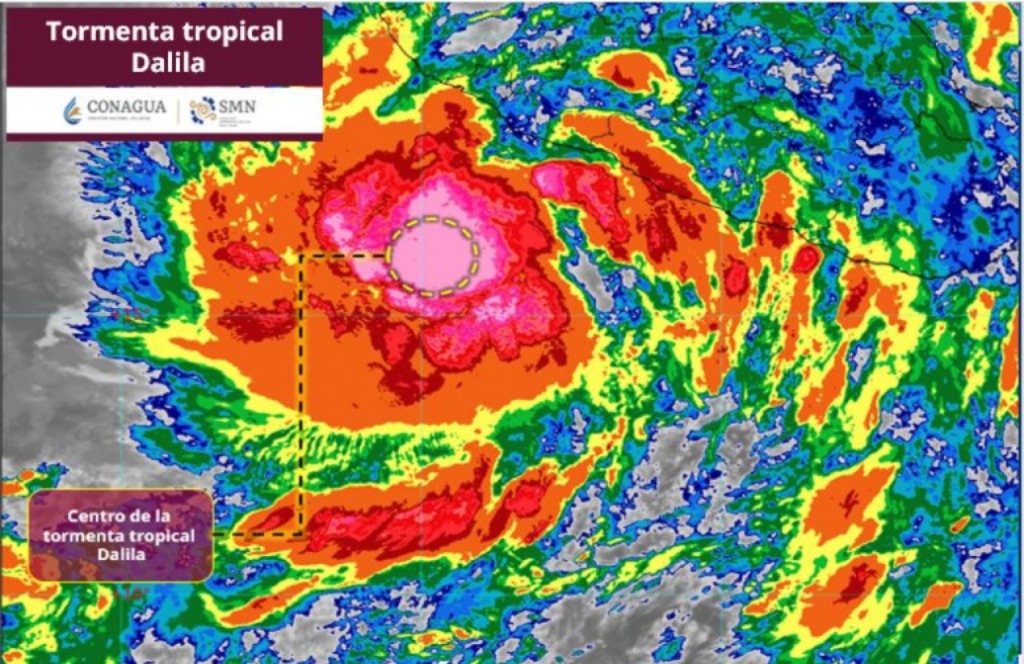 Tormenta tropical Dalila.