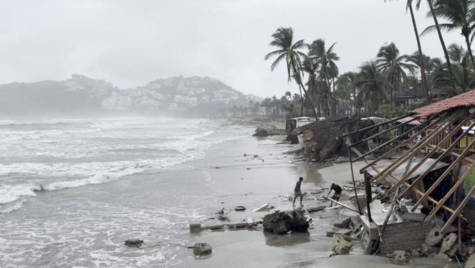 VIDEO: Tormenta tropical Dalila deja numerosas afectaciones en Guerrero y Chiapas