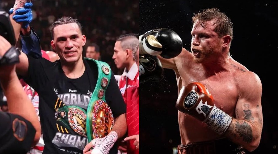 David Benavidez y Canelo Álvarez