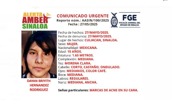 Adolescentes desaparecidas recientemente en Sinaloa.