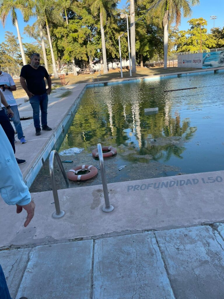 Piden rehabilitar alberca de la Deportiva Aurelio Rodríguez