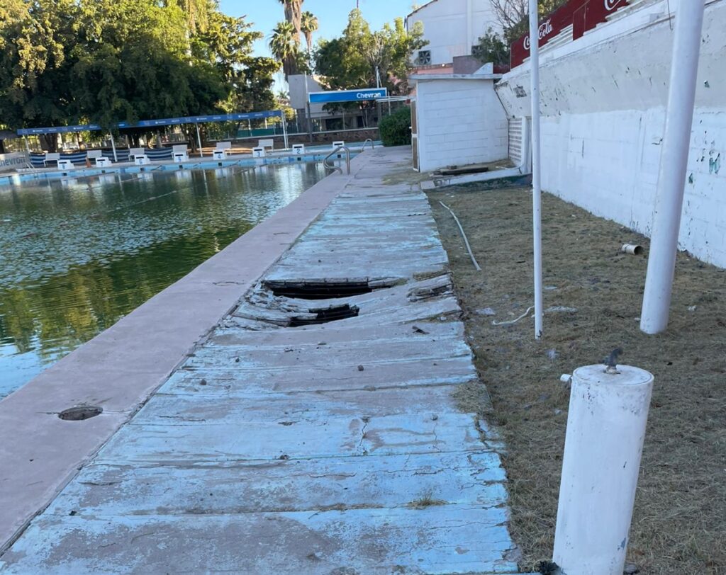 Piden rehabilitar alberca de la Deportiva Aurelio Rodríguez