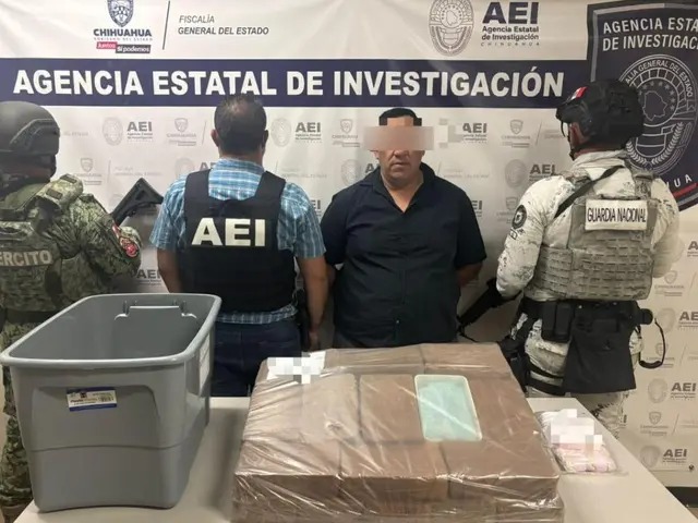 Detienen a hombre con 28 kilos de fentanilo valuados en más de 120 millones de pesos