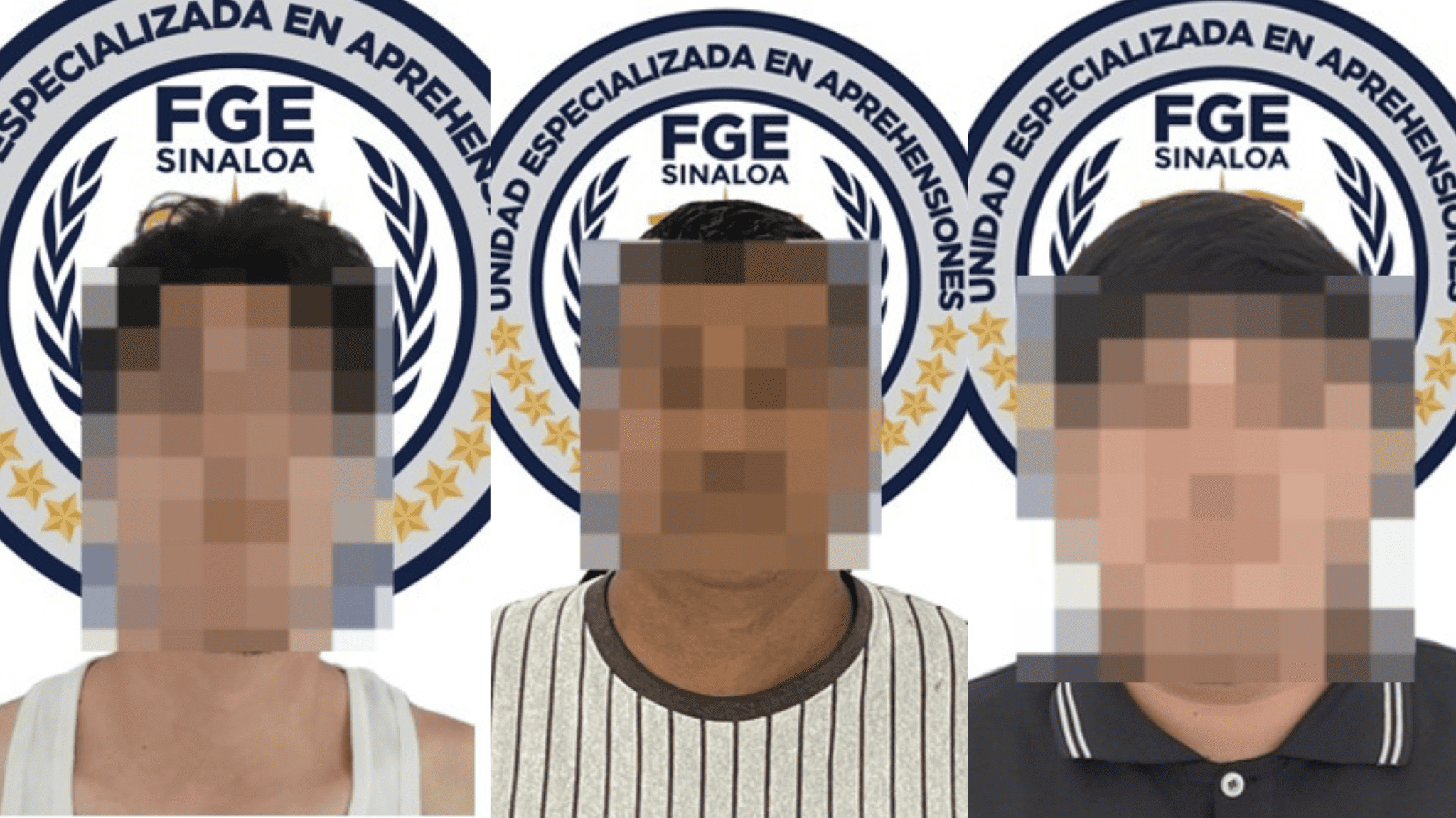 Detienen a tres hombres implicados en el delito de homicidio en distintos hechos en Culiacán