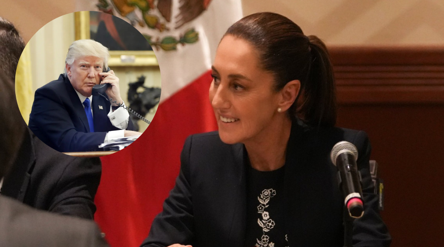 Claudia Sheinbum y Donald Trump