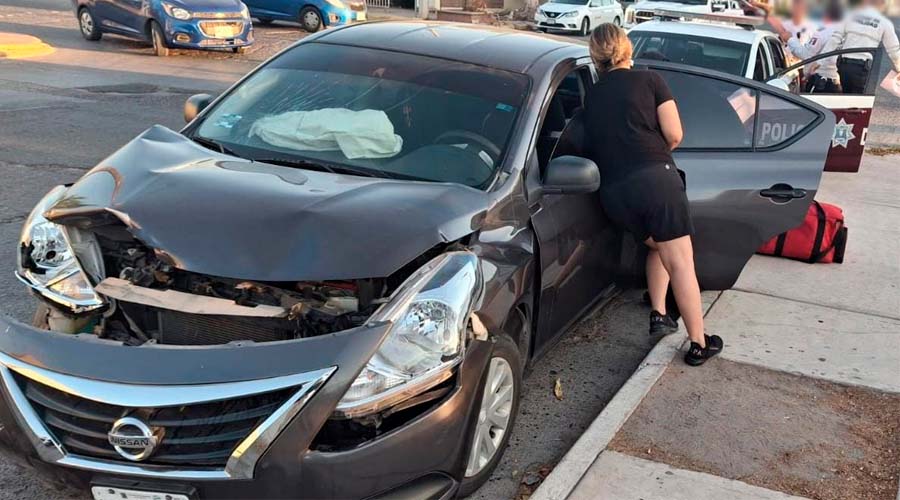 Choque vehicular en Los Mochis