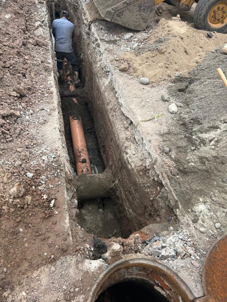 Estas son algunas obras de drenaje sanitario que ya se pusieron en marcha en Ahome