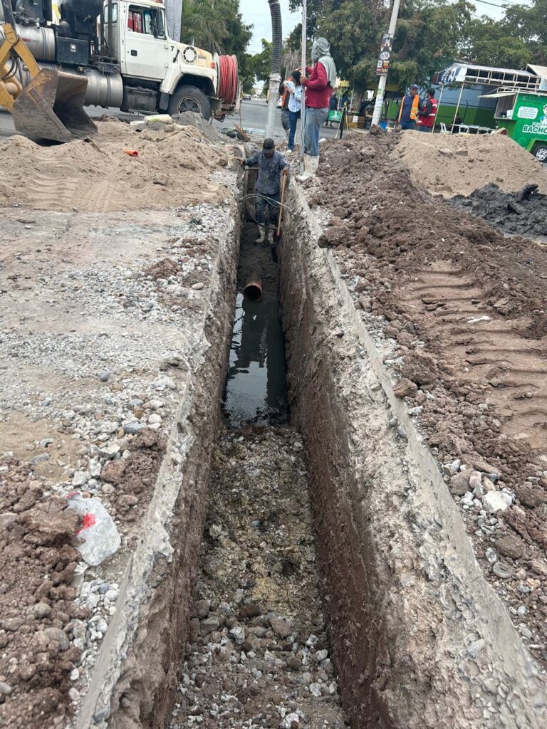 Estas son algunas obras de drenaje sanitario que ya se pusieron en marcha en Ahome